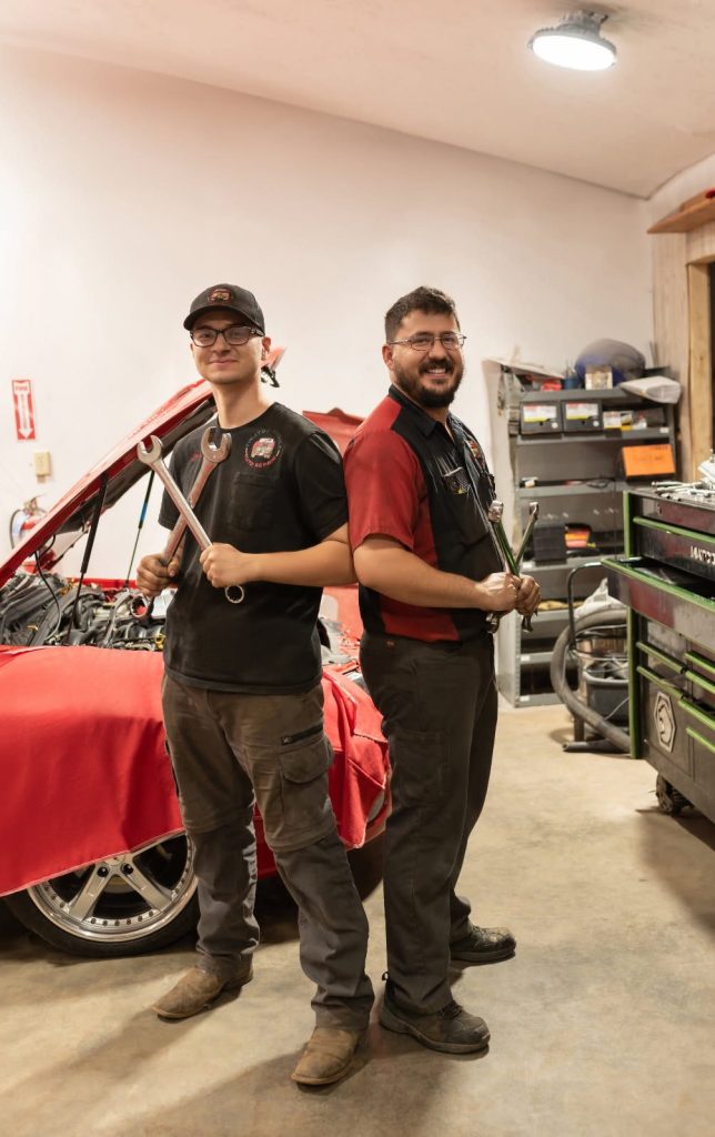 The TinJToo Auto Repair team in the shop